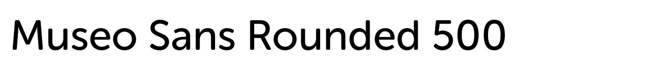 Museo Sans Rounded 500